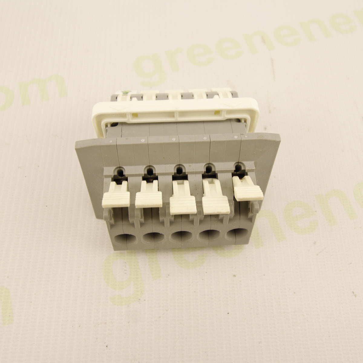 WAGO 828 Feed-Through Lever Terminal Block | 5-Pole | Double-Sided | Up to 10 mm² Conductors | 41 A | 11.5 mm Pitch | CAGE CLAMP