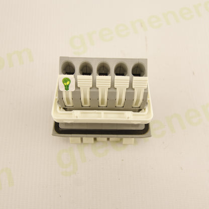 WAGO 828 Feed-Through Lever Terminal Block | 5-Pole | Double-Sided | Up to 10 mm² Conductors | 41 A | 11.5 mm Pitch | CAGE CLAMP