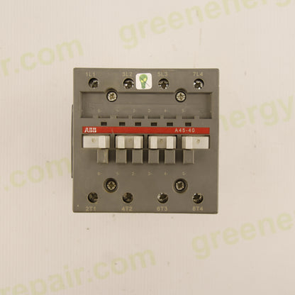 ABB A45-40 Power Contactor | 4-Pole 4NO | 70 A | 690 V AC | Coil AC | CAL5-11 1NO+1NC | IEC 60947