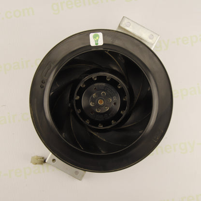 ebm-papst R2E225-BD92-40 | Industrial Centrifugal Blower | 230 VAC | 225 mm | Backward Curved | Complete with Capacitor & Mounting Bracket