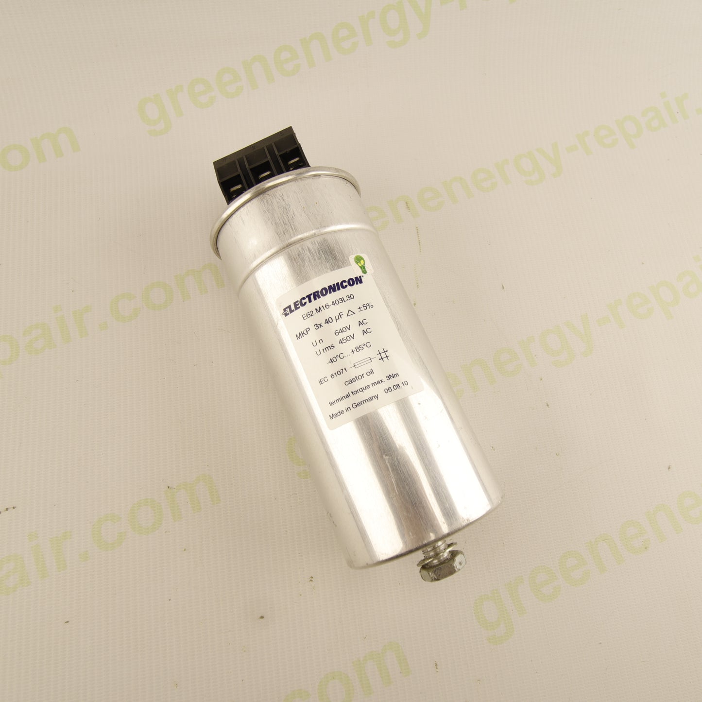 Electronicon E62.M16-403L30 – 3×40 µF 640 V AC Three-Phase MKP Power Capacitor