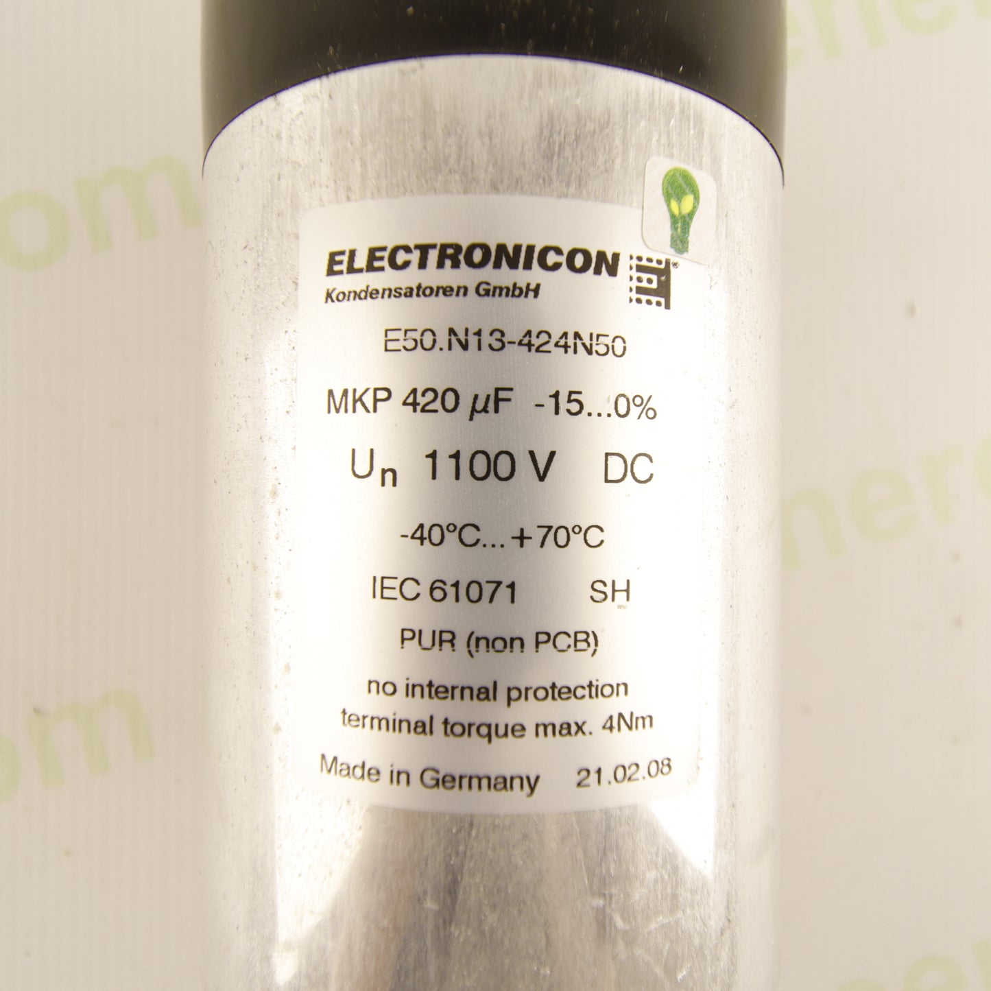 ELECTRONICON E50.N13-424N50 MKP 420 µF 1100 VDC DC-Link Capacitor