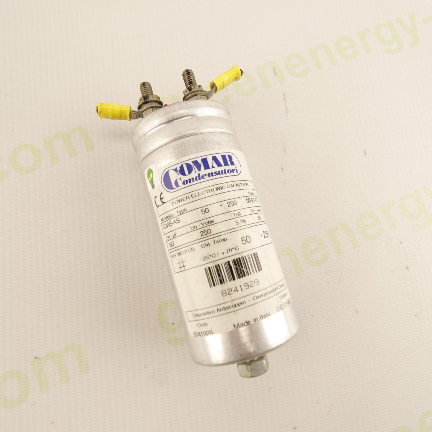 COMAR CME-AS 50-250 – 50 µF 250 V AC – Power Electronics – Cod. 8241929