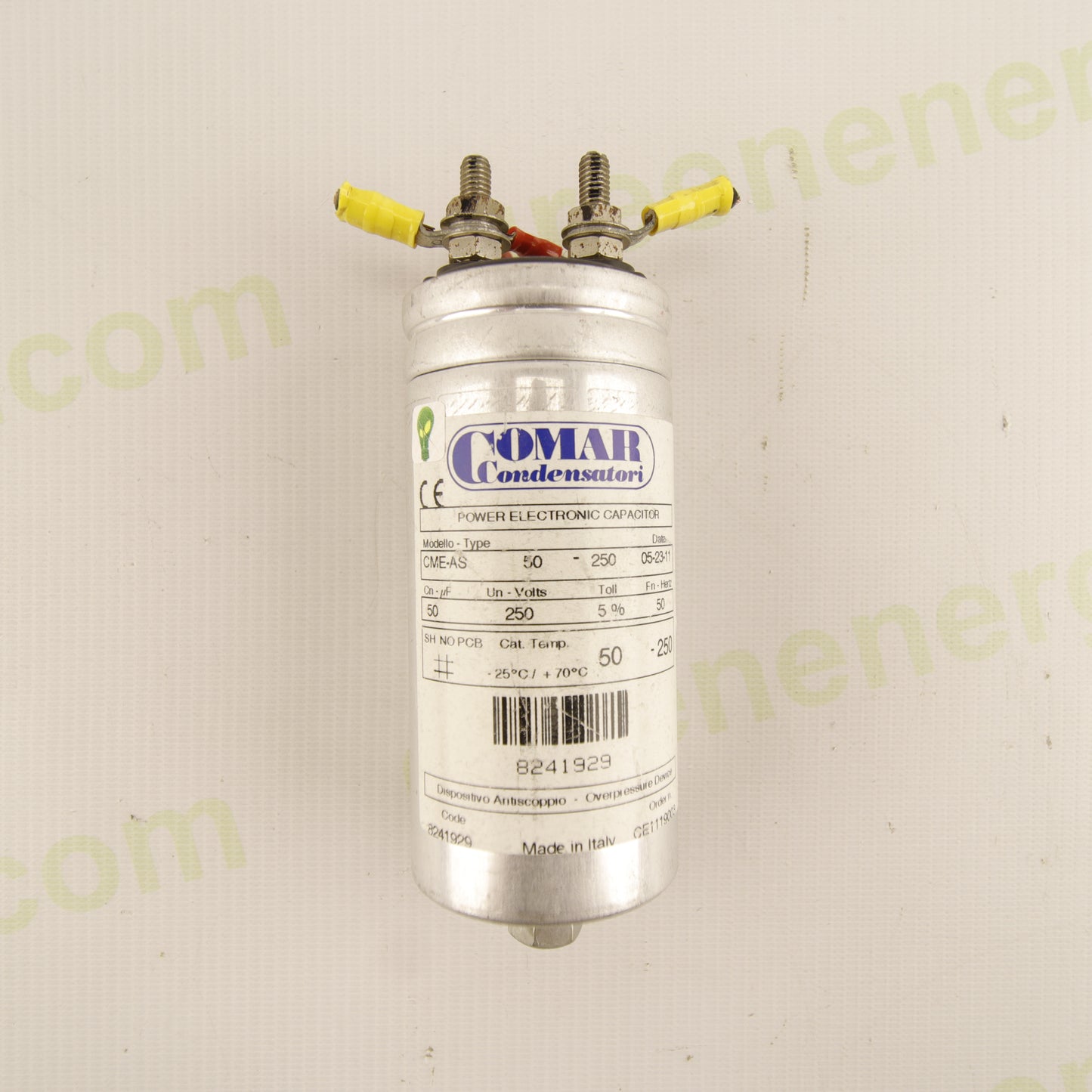 COMAR CME-AS 50-250 – 50 µF 250 V AC – Power Electronics – Cod. 8241929