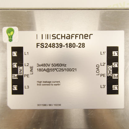 филтър AC 3X480VAC 180A 25/100/21 FS24839-180-28 SCHAFFNER SANTERNO FIMER