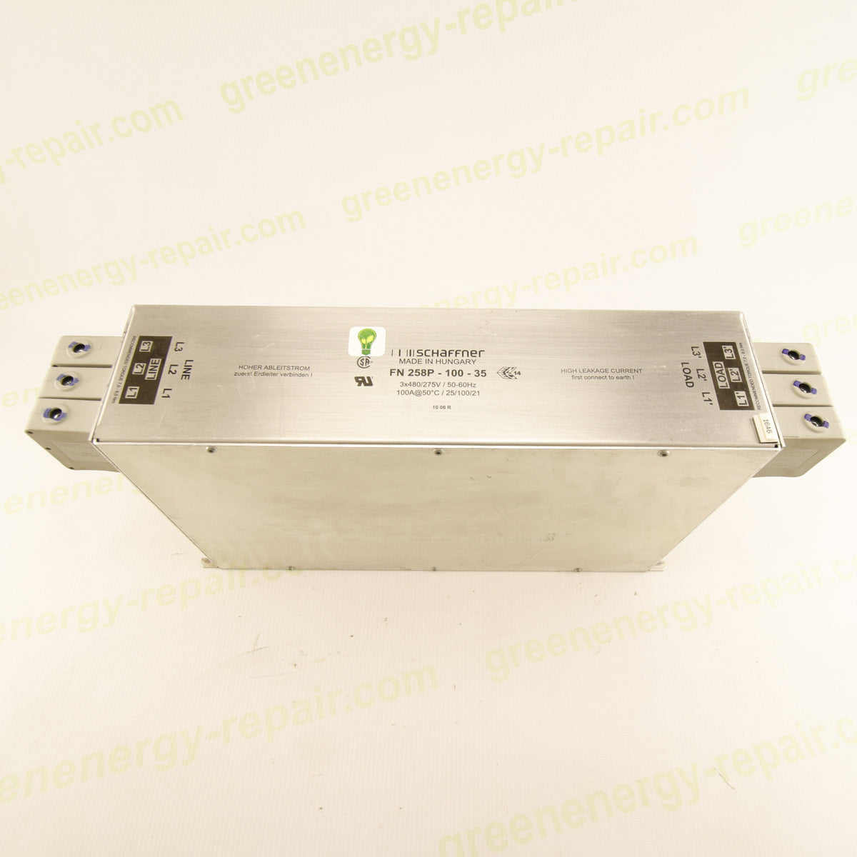 Schaffner FN258P-100-35 | 3-Phase EMC Filter | 100 A
