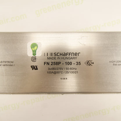 Schaffner FN258P-100-35 | 3-Phase EMC Filter | 100 A