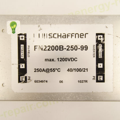 Schaffner FN2200B-250-99 | DC EMC Filter | 250 A