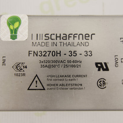 Schaffner FN3270H-35-33 | 3-Phase EMC Filter | 35 A