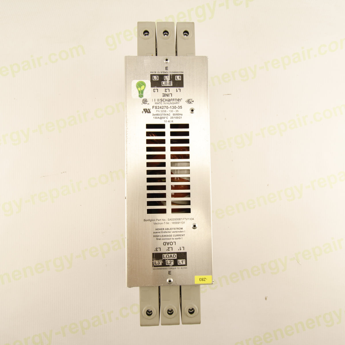 Schaffner FS24270-130-35 | 3-Phase EMC Filter | 130 A