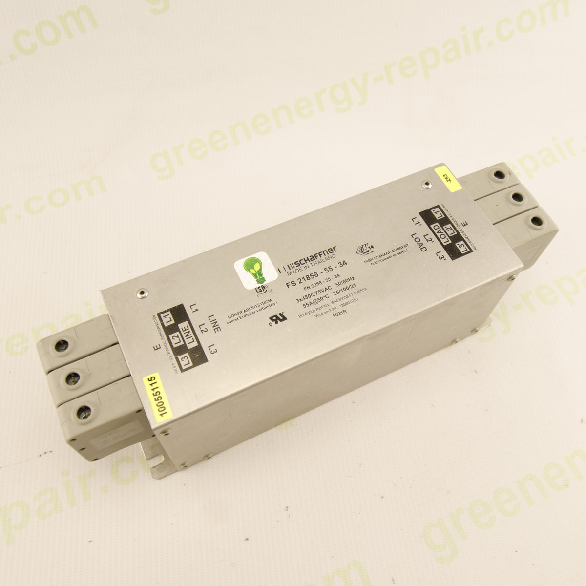 Schaffner FS21858-55-34 | 3-Phase EMC Filter | 55 A