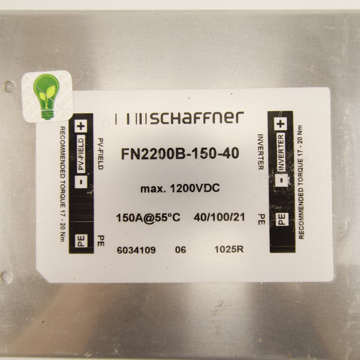 Schaffner FN2200B-150-40 | DC EMC Filter | 150 A