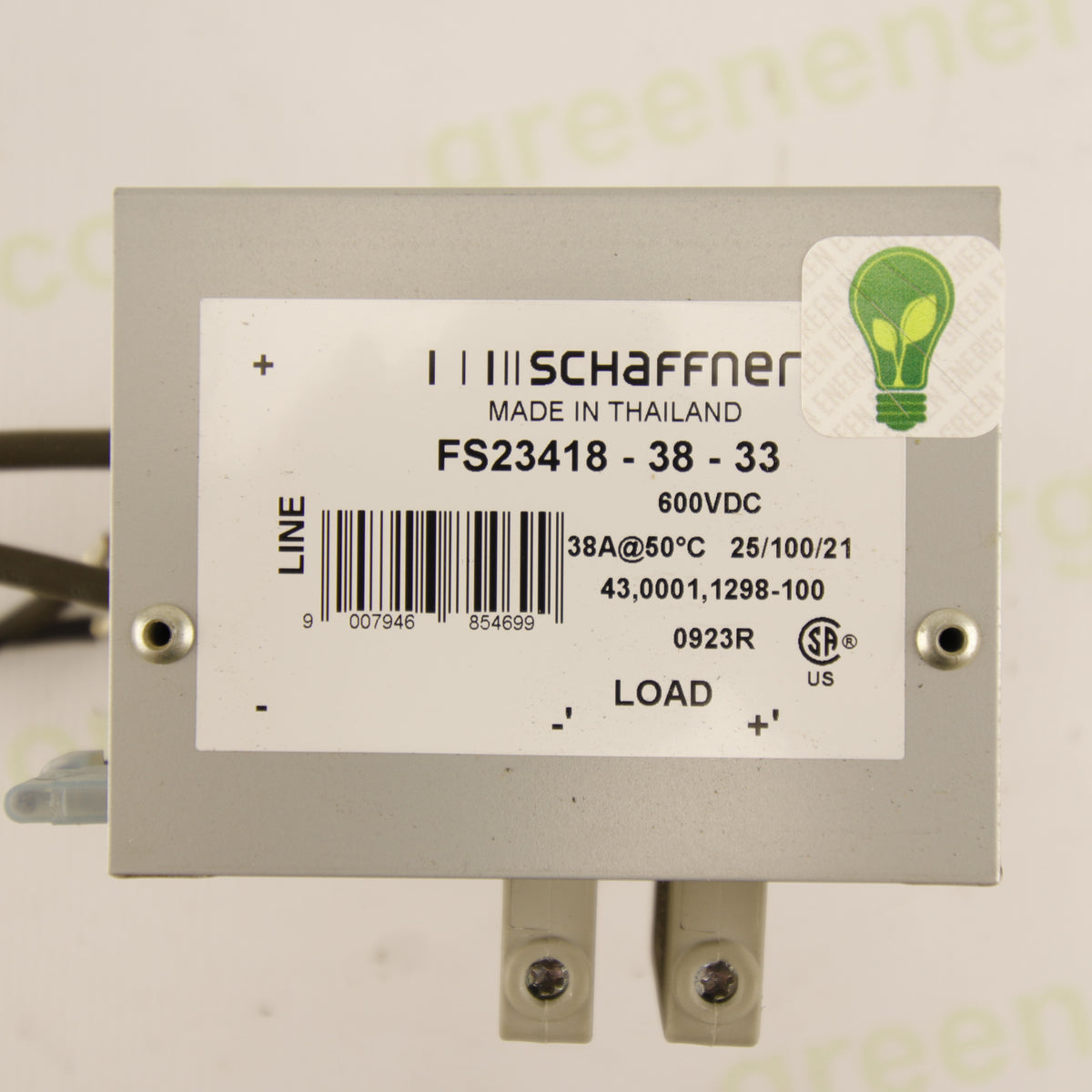 Schaffner FS23418-38-33 | 600 VDC 38 A EMC Filter