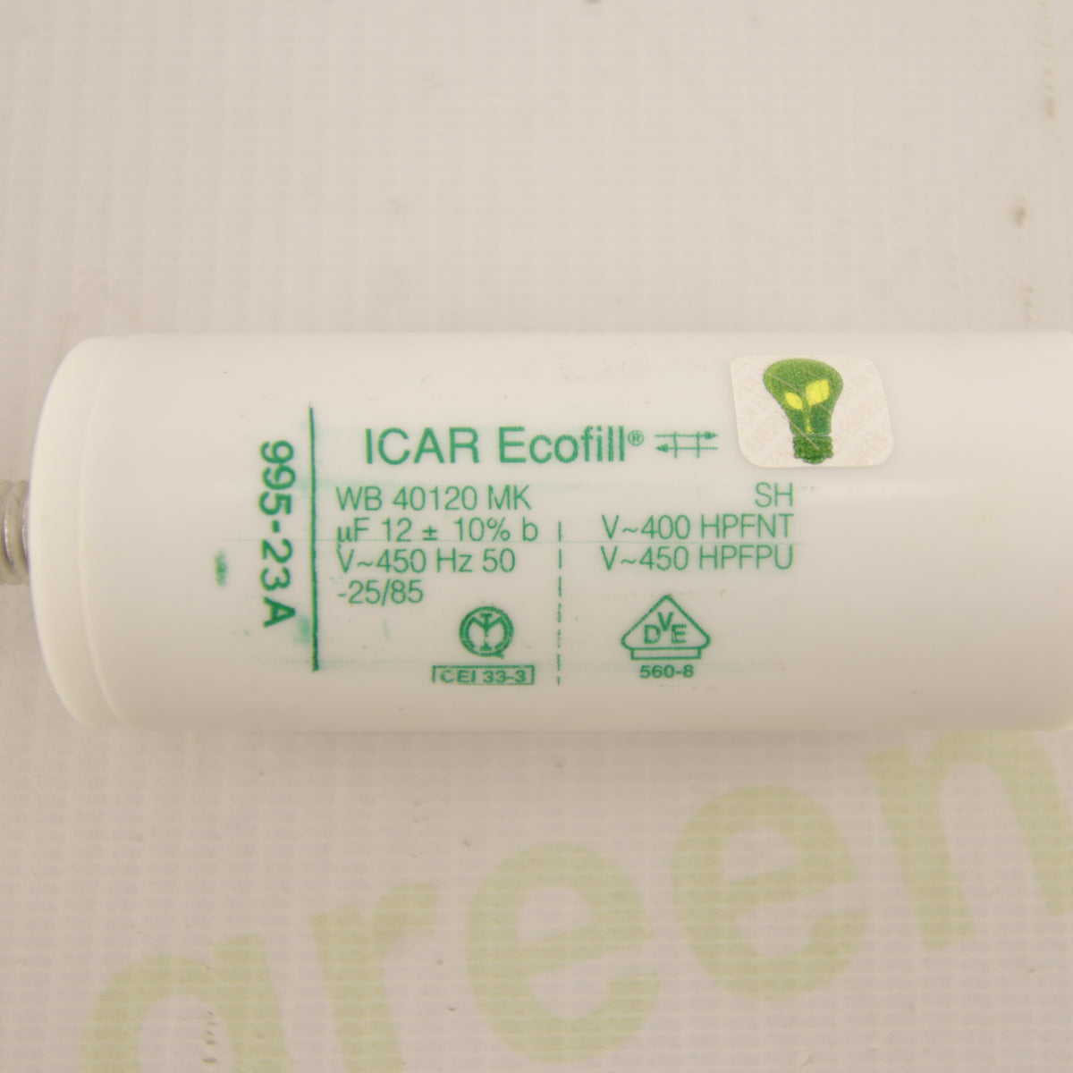 ICAR Ecofill WB 40120 MK | 12 µF 450 V AC Capacitor