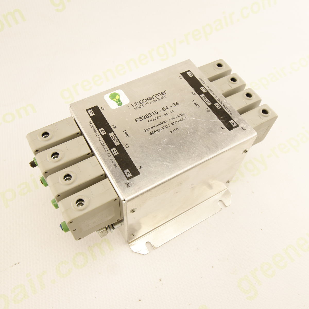 Schaffner FS28315-64-34 | 64 A | 3×520/300 V AC EMC Filter