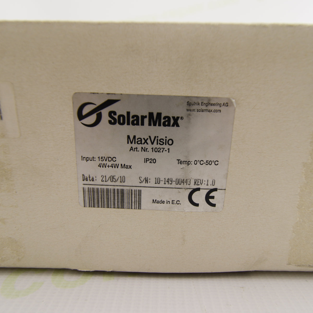 SolarMax MaxVisio | Art. 1027-1 | PV Display & Data Logger