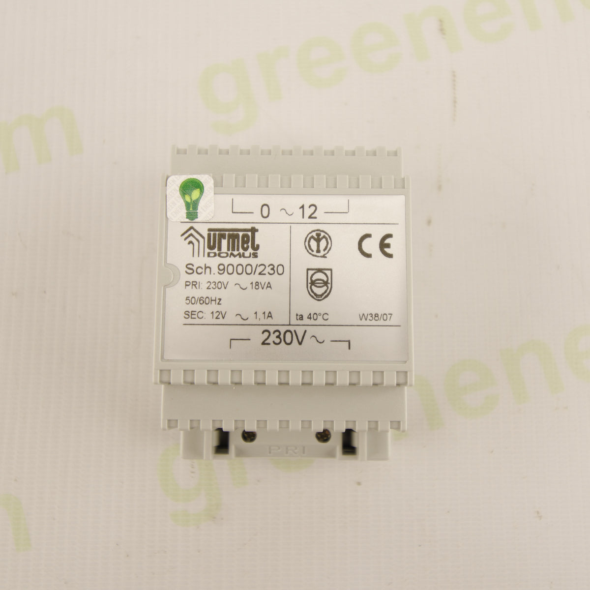 Urmet 9000/230 | 12 VAC Safety Transformer | 18 VA