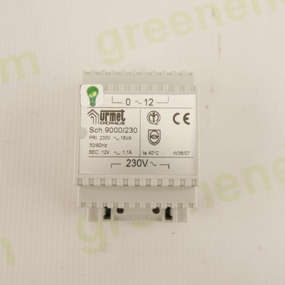 Urmet 9000/230 | 12 VAC Safety Transformer | 18 VA