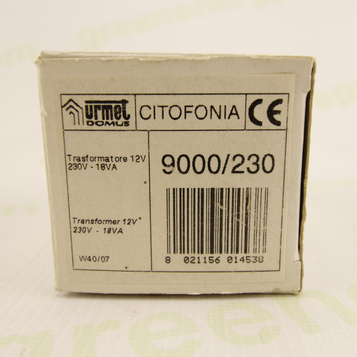 Urmet 9000/230 | 12 VAC Safety Transformer | 18 VA