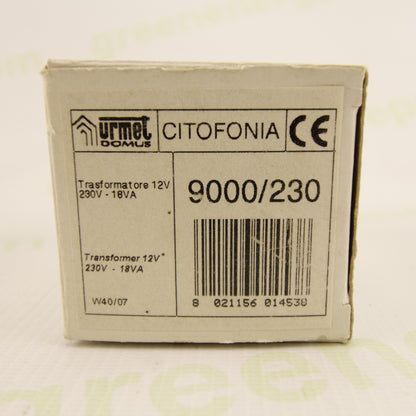 Urmet 9000/230 | 12 VAC Safety Transformer | 18 VA