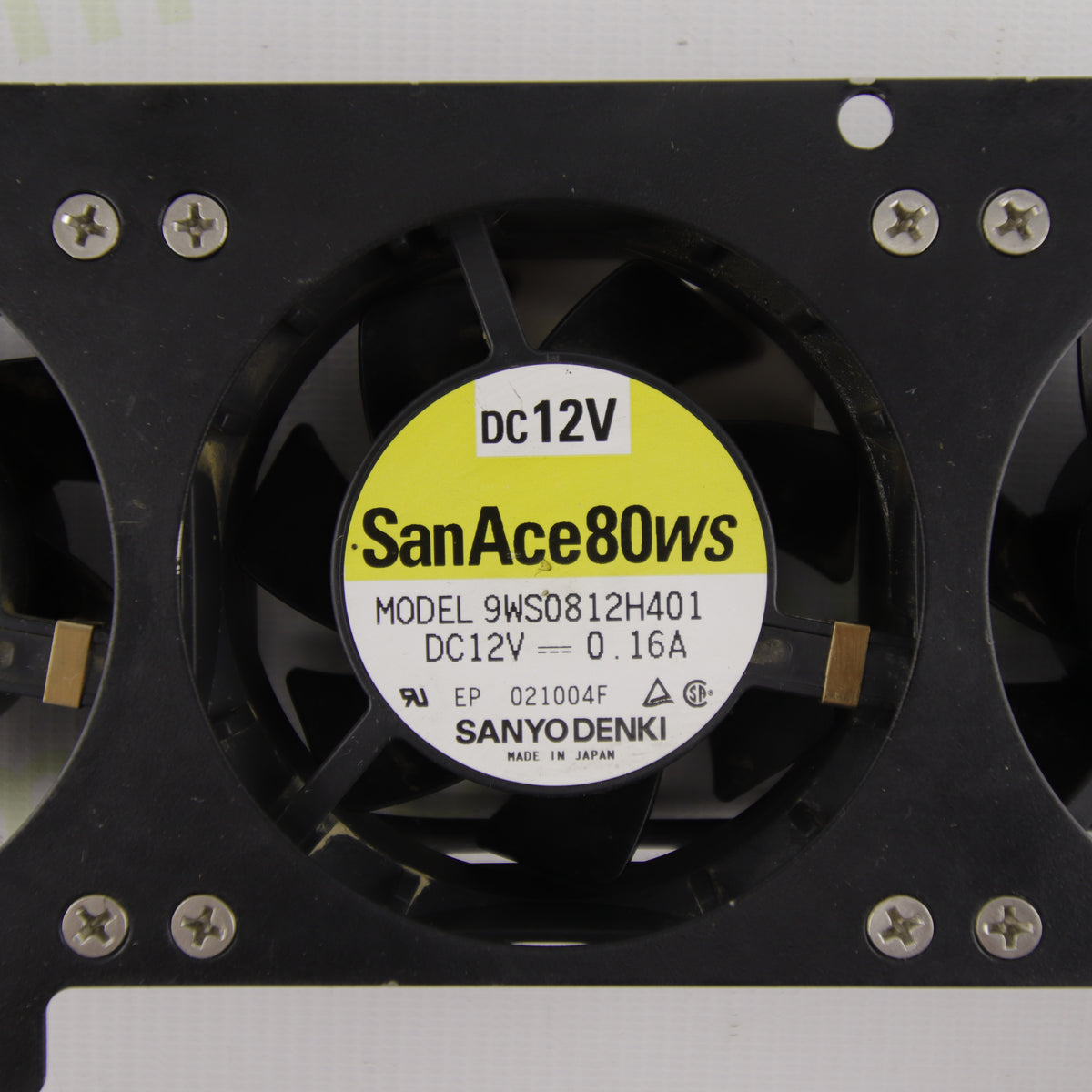 Sanyo Denki San Ace 80WS | 3-Fan 12 VDC Assembly