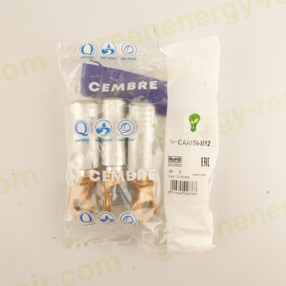 Cembre CAA150-M12 | 150 mm² Al/Cu Lug | M12