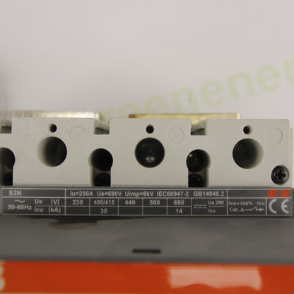 ABB SACE S3N 250 4P | 250 A | 690 V AC | MCCB
