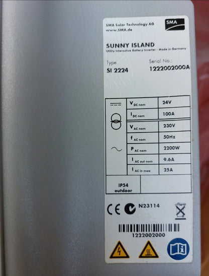 SMA Sunny Island 2224 Storage &amp; Island Inverter