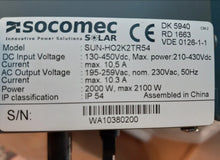 Socomec SUN-HO2K2TR54 2000W монофазен PV инвертор нов 2.1kw 230vac