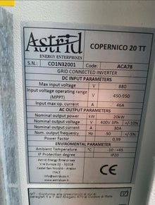 ASTRID COPERNICO 20TT 20kw трифазен фотоволтаичен инвертор 380v с трансформатор