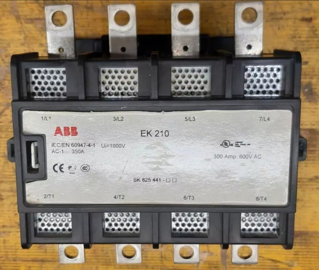 ABB EK210 350a 1000v SK 825 441 600VAC Sk826400-to 230v 50Hz Contact