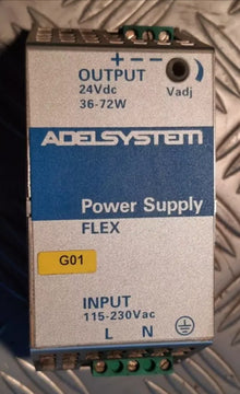 power supply 115vac - 230vac 24vdc din bar 24vv 3a ADELSYSTEM FLEX6024A