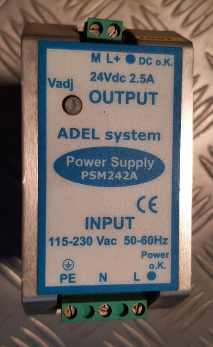 захранване 115vac - 230vac 24vdc din bar 24v 2.5a ADELSYSTEM PSM242A