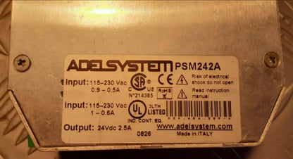 захранване 115vac - 230vac 24vdc din bar 24v 2.5a ADELSYSTEM PSM242A