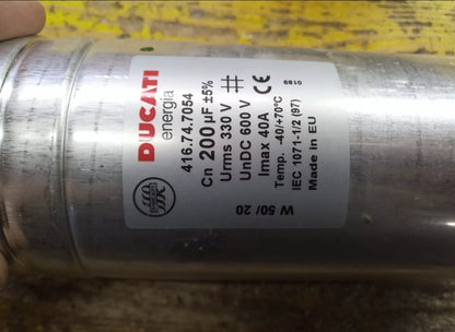 Ducato 200uF 40a 600v 416.74.7054 capacitor new