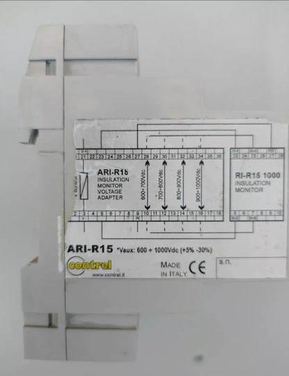 ARI-R15 1000 VAUX 600 1000VDC INSULATION MONITOR RESISTANCE INSULATION CONTREL