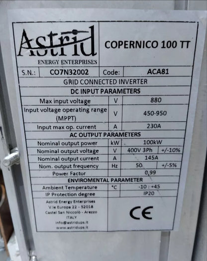 Astrid COPERNICUS 100TT LOGIC CARD