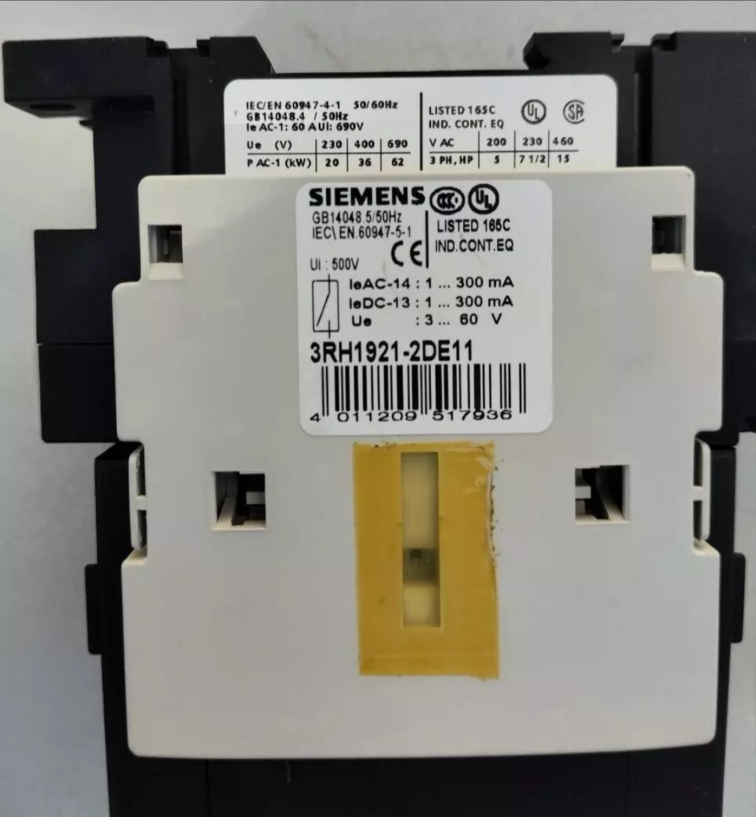 SIEMENS SIRIUS GB14048.5/50Hz 3RT1936-1CD00 AC127...240V DC150..250V switch