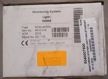 MONITORING SYSTEM LIGHT+DSL/ETHERNET Weather Control Delta Web Log