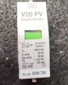 OBO BETTERMANN Group GM-MR-AH V20 PV SurgeController 500V DCC 20kA 40kA 5099 708