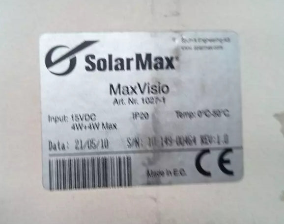 SolarMax MaxVisio 15VDC IP20 1027-1