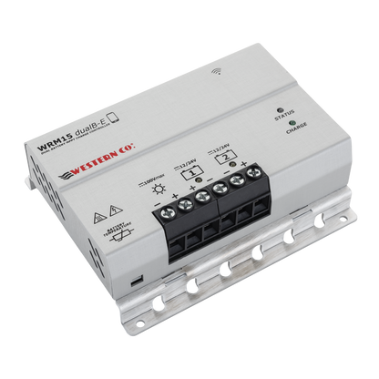 WRM15 Dual Battery MPPT Charge Controller | 15A, 12/24V | Bluetooth® App Control | For Boats & Caravans | 5-Year Warranty