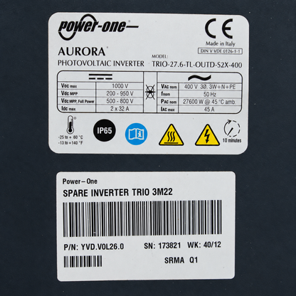 Power-One Aurora TRIO 27.6 | 27.6 kW PV Inverter