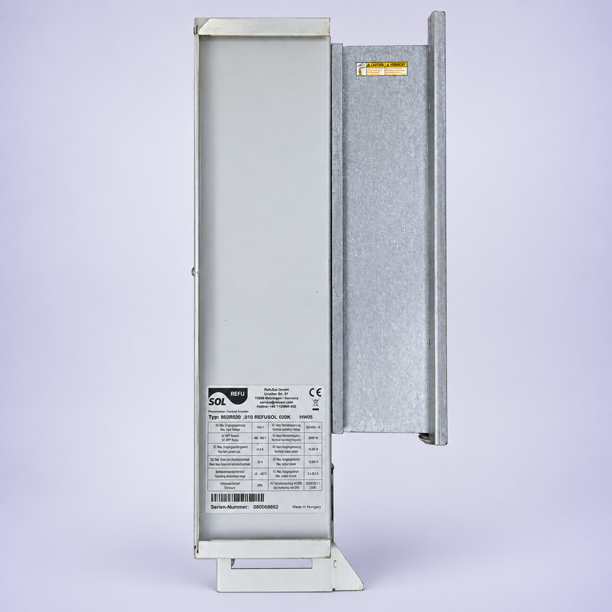 REFUsol 020K (Typ 802R020.012) | 19.2 kW 3-Phase Solar Inverter | Dual MPPT | 1000V DC | IP65 | Industrial Grade