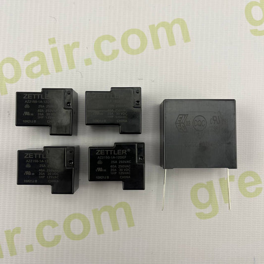 Repair Kit for Aurora ABB 5kW-6kW Inverter | Fixes E031, E020, E021 Errors | 4 Zettler 40A Relays + Condenser (6-Month Warranty)