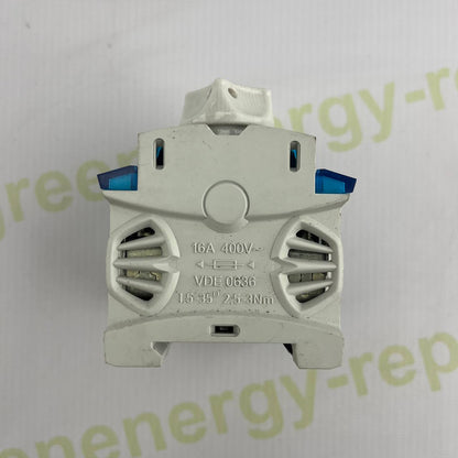 3-Pole Fuse Holder | VDE 0636 Standard | 16A | 400V AC | DIN Rail | For Solar & Industrial Panels