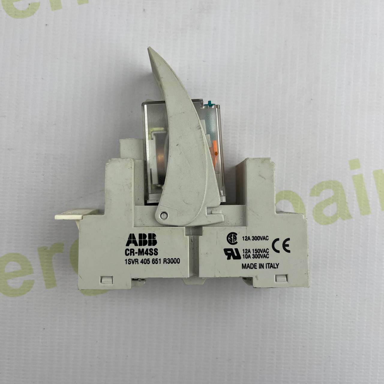 ABB CR-M4SS Industrial Control Relay | 24V DC Coil | 12A @ 300VAC | DIN Rail Mount | Made in Italy