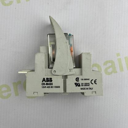 ABB CR-M4SS Industrial Control Relay | 24V DC Coil | 12A @ 300VAC | DIN Rail Mount | Made in Italy