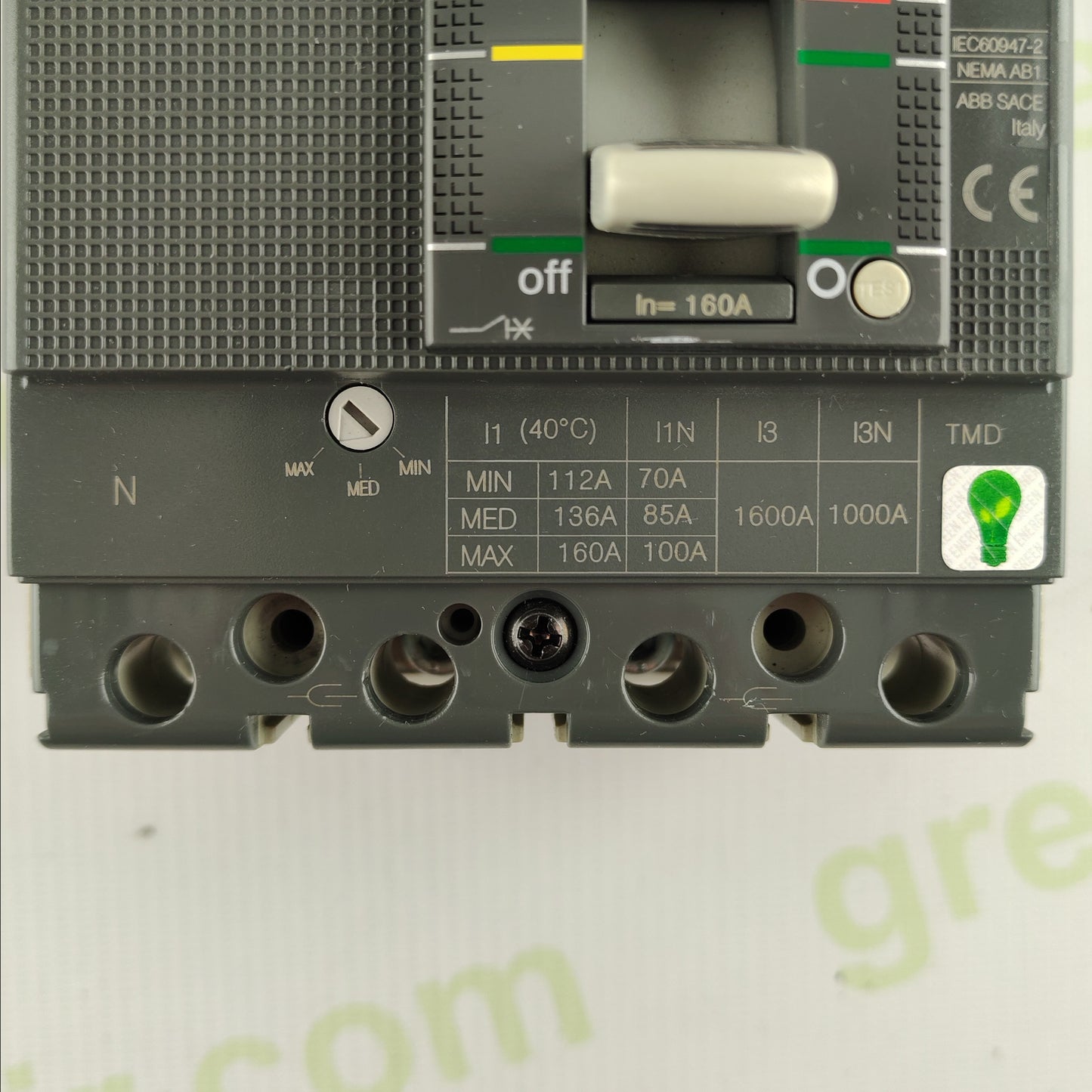 ABB Tmax XT1N 160 | 3-Pole MCCB | 160A | 690V AC | IEC 60947-2
