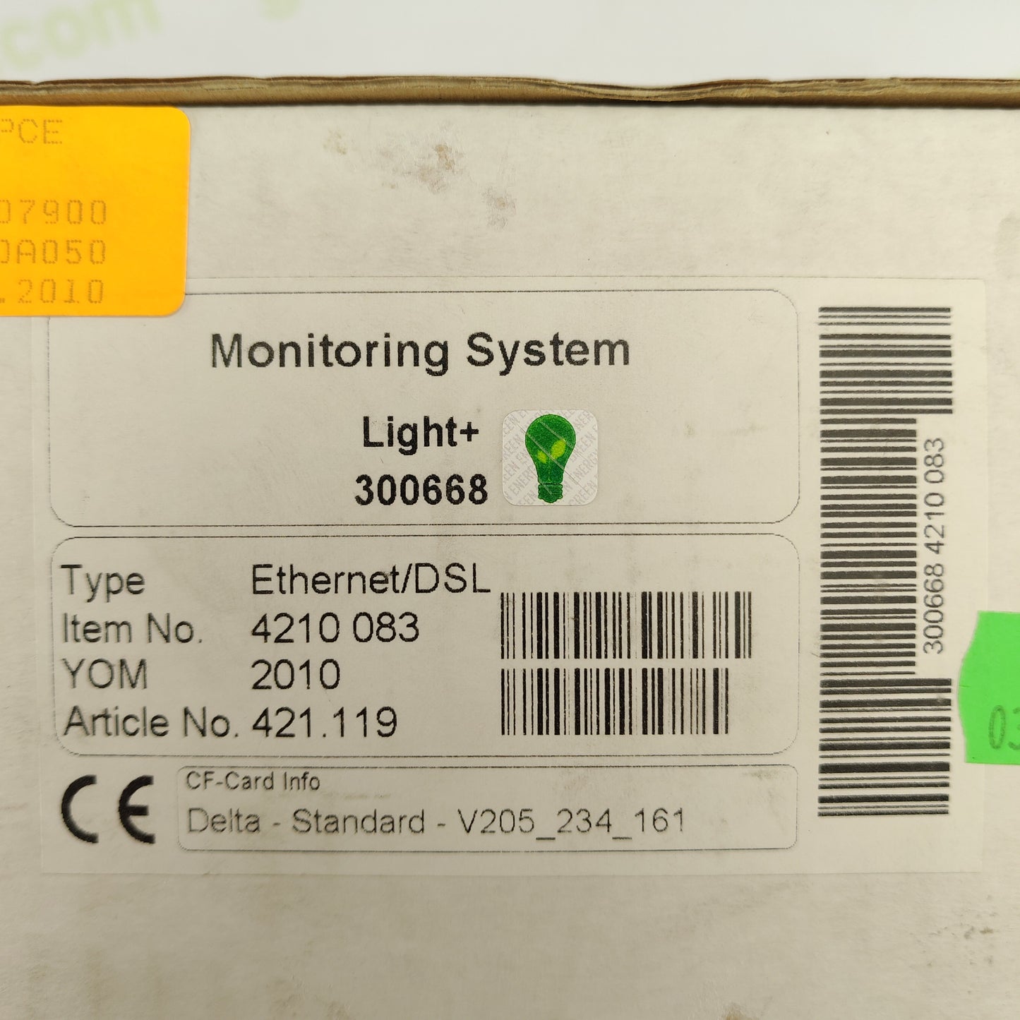 METEO CONTROL LIGHT+ 421.119 ETHERNEL DSL 300668 WEB'LOG MONITORING SYSTEM